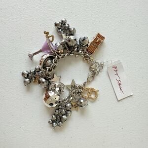 Betsey Johnson NYC charm bracelet With Adjustable Length